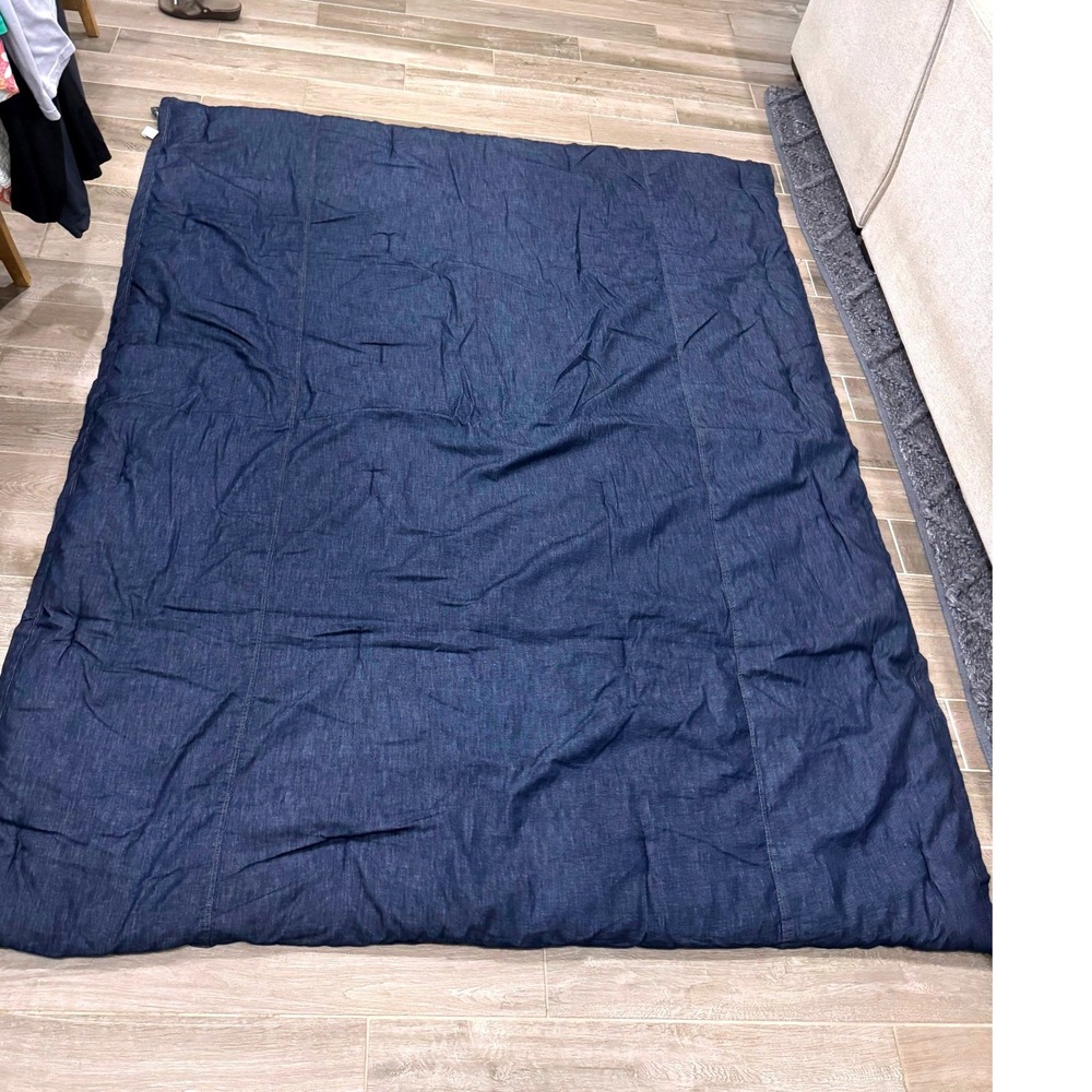 Woolrich Denim Comforter Twin XL Blue Green Label Collection Rustic Americana